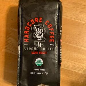 Hardcore Ground Coffee, High Caffeine, Strong Roast, 16 Oz